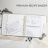 Aesthetic Recipe Binder with Waterproof Cover - The Perfect Recipe Book with Plastic Sleeves to Write in Your Own Recipes - Quality Blank Cookbook Binder to Organize Your Recipes - Recipe Cards incl. by ZICOTO