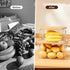 2-Pack Trash Bag Holder,Trash Bag Dispenser with Bamboo Lid, Stackable Acrylic Garbage Bag Dispenser for Under Sink Use
