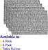 Sweet Home Collection 100% Cotton Placemats, Set of 6, Two Tone Woven Fabric, 13" x 19", Soft Durable Table Mat, Gray