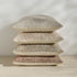 Purewish Pack 2 26x26 of Neutral Euro Sham Covers Boho Textured Dots Stripe Chenille Large Square Decorative Throw