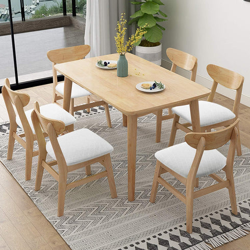 Stretch Chair Seat Covers 4 PCS, Removable Washable Anti-Dust Dining Room Cushion Slipcovers (White)