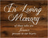 In Loving Memory Sign for Wedding Reception, Rustic Wood Look on Linen Textured Thick Cardstock Decoration
