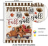 Welcome Thanksgiving Fall Garden Flags - FOOTBALL and Fall Y'all Truck with Maple Leaves, 12x18 Inch Outdoor Decor