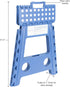 21048 15-Inch Folding Step Stool - Wide Plastic Step Stool for Adults, Garden, Foldable High Stool