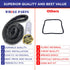Whole Parts Dryer Drum Felt Seal Part # WP37001132, Replacement for Admiral, Amana, Kenmore, Maytag
