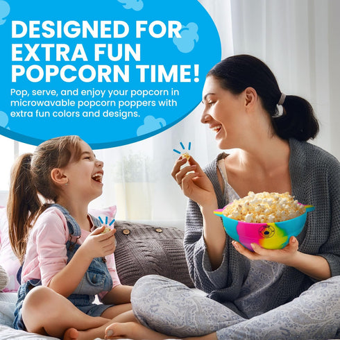 Microwavable Silicone Popcorn Popper- BPA Free- 100% Food grade Silicone, Collapsible Reusable Microwave Bowl- Popcorn Maker- Dishwasher Safe- Black White Gray Marble by Zkor