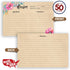 Double Sided Recipe Cards 4x6 Inch, Set of 50 Thick Cardstock Recipe Cards with Lines, Easy To Write On Smooth Surface, Line Printed, Large Writing Space (Floral Kraft Look) by Nuah Prints