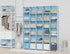 HOMIDEC 9-Cube Closet Organizer, Portable Storage Shelves for Clothes, Closet Organizer for Garment Racks, Wardrobe,