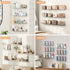 6 Pack 15" 4 upsimples Acrylic Shelves for Wall Storage, x Floating Bookshelves for Kids, Display Shelf Organizer