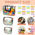 MBJZSL 18 Packs (3 Toy Storage Bags with Labels, Clear PVC Puzzle Storage Bags, Waterproof Travel Toy Organizer Bags