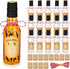 Tioncy 16 Pcs Empty Vanilla Extract Bottles for Homemade Vanilla Jar Glass