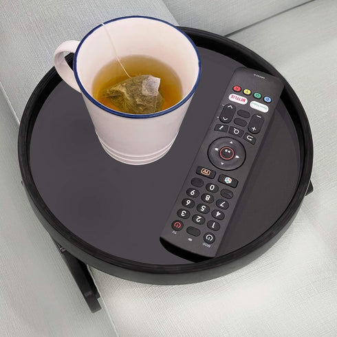 NDL Sofa Armrest Clip Table No-Slip Couch Tray for Drinks, Snacks, Remote, Gamepads, Adjustable Armchair Table
