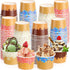 Zopeal 120 Pcs 9oz Ice Cream Bowls Bulk Dessert Ice Cream Cups