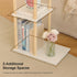 3-Tier AWASEN C Shaped End Table, Small Side Table for Couch, Wood Sofa Table Coffee Table for Living Room, Small