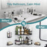 5-Pack, Veken Corner Shower Caddy Advanced Rustproof Design, No Drilling Adhesive Shelves, Rack with Soap Holder, Large