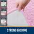 OLANLY U-Shaped Toilet Rugs 24x20, Extra Soft Absorbent Chenille Bathroom Mats, Non-Slip, Machine Washable