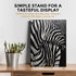 TR-LIFE 4 Pack 8 Inch Plate Holder Stands for Display, Large Gold Metal Picture Easel for Platter, Books, Photos