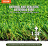 4 6 1.38" VEVOR Artifical Grass Turf, x ft Thick Grass Rug Indoor Outdoor, Realistic Synthetic Grass Mat with Drainage