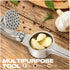 SRISE Set Kitchen Garlic Press, Rust Proof & Dishwasher Safe Garlic Mincer, Durable Garlic Crusher with PeelerBrush