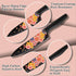 Marco Almond Knife Set, Artistic Designed Pattern Kitchen Knife, 6 Stainless Steel Kitchen Knives with Blade Guards