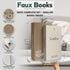 Set (Set 2) Faux Book Storage Box Decorative Faux Books with Hidden Storage for Coffee Table Decor, Bookshelf or Mantle