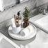 Turntable Vanity Tray 10 Inch for Perfume, Bamboo Kitchen Sink Countertop Organizer for Glass, Sponge, Soap Storage