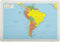 Painless Learning South America Map Placemat, 12 x 17 1/2 Inches