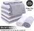 12 Pack Set TENSTARS Premium Washcloths - Quick Drying- Soft Microfiber Coral Velvet Highly Absorbent Wash Clothes