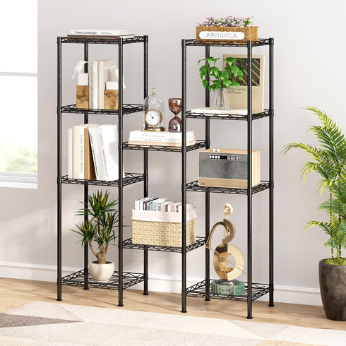 5-Wire 11.6" 11.6" 46" HOMEFORT Storage Shelves, Shelving, Metal Shelving Unit Adjustable Storage Shelves Rack