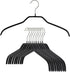 MAWA by Reston Lloyd Silhouette Series Non-Slip Coated Steel Clothes Hanger for Shirts and Dresses, Style 41/F, Set of