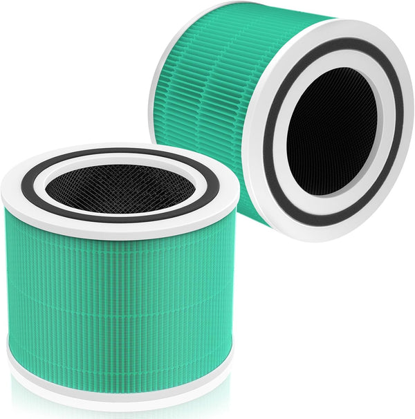 Core 300 Toxin Absorber Replacement Filter, Compatible with LEVOIT Core 300, 3-in-1 H13 True HEPA, 2 Pack
