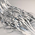 CHRORINE 2pcs 3ft x 8.3ft Silver Tinsel Foil Fringe Curtains for Birthday Graduation Engagement Party Decorations