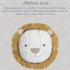14 MON AMI Leopold Lion Dcor Pillow |Plush Stuffed Animal Hugging Pillow, Decorative Cushion for Childs Nursery, Bed