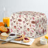 Toaster Dust Cover 4 Slice, Stain Resistant Kitchen Appliance Cover with Top Handle, Coffee Pink Beige