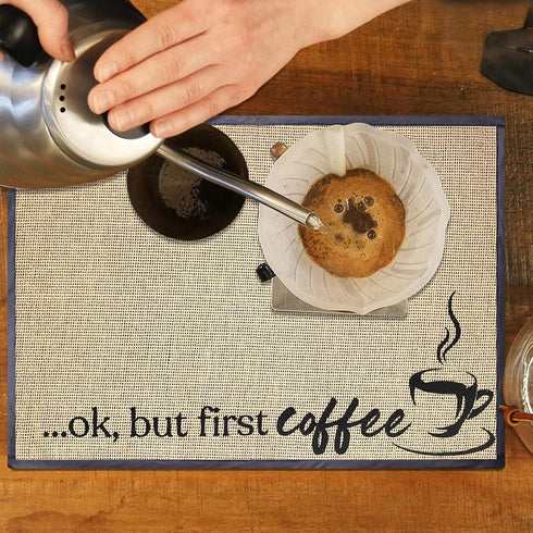 Coffee Bar Mat, Spill Mat for Countertop, Coffee Maker Mat, Coffee Bar Accessories for Coffee Station