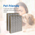 Flintar True HEPA Replacement Filter, Compatible with TaoTronics TT-AP002 and VAVA VA-EE008 Air Purifiers