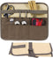 Camping Utensil Bag, Knife Roll Bag for Chefs, Canvas Roll Up Culinary Bag for Cooking, Camping, Tableware Storage