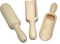 efo Large Wooden Scoop Set of 3 - Rustic Bathsalt Scoop, Multipurpose Wooden Spoon