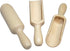 efo Large Wooden Scoop Set of 3 - Rustic Bathsalt Scoop, Multipurpose Wooden Spoon