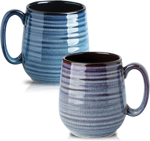 Hasense Large Coffee Mugs Set of 2 - Ceramic 20 oz Coffee Cups for Office and Home, Dishwasher & Microwave Safe