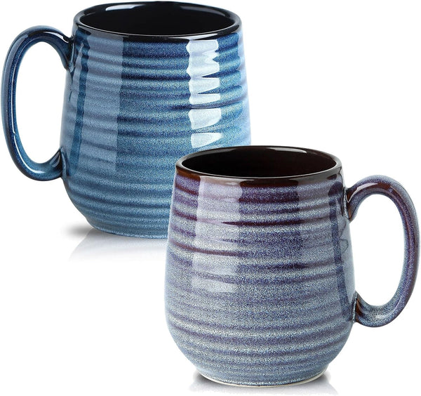 Hasense Large Coffee Mugs Set of 2 - Ceramic 20 oz Coffee Cups for Office and Home, Dishwasher & Microwave Safe