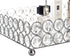Feyarl Crystal Vanity Makeup Tray, Ornate Jewelry Trinket Organizer, 12" x 8" Silver Decorative Tray