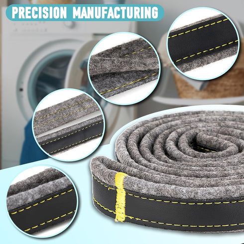 Dryer Drum Felt Gasket Seal Repair Replacement Kit, Compatible with Samsung DV42H5200EP/A3 & More, Replace DC97-07618A