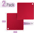 BTaT- Silicone Trivet Mats, 2 Pack, Rose Red Silicone Trivet, Silicone Hot Pads for Kitchen, Silicone Trivets for Hot Pots and Pans, Silicone Hot Pad, Silicone Trivets for Hot Dishes, Hot Pan Mat by Brew To A Tea