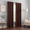 ECLIPSE Kendall Modern Blackout Thermal Rod Pocket Window Curtain, 42 x 84, Chocolate
