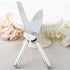 FASHIONCRAFT 2525 Simple Elegance Classic Silver Stainless Steel Cake Knife Set, Wedding Cake Knife and Server Set – One Size (Silver) by FASHIONCRAFT