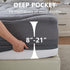 Twin XL Mattress Topper for College Dorm - Waterproof Protector Cover, Extra Long Cooling Pad, Washable, Deep Pocket