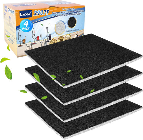 KEEPOW CF-1 Hepa Filter Replacement 4 Pack, Compatible with Kenmore Sears Progressive CF-1, Progressive & Whispertone,