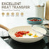 MICHELANGELO Frying Pan, 8 Inch with Nonstick Granite Coatings, Healthy & Non-Toxic Frying Pan
