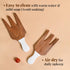Folkulture Salad Hands, Set of 2 Acacia Wood Salad Servers, Salad Tongs for Serving Salad Mixes, Pasta, Fruit (3.25 X